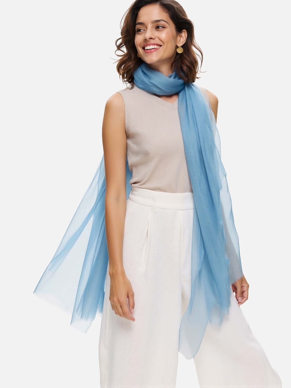 Ovcio Featherlight Mist Cashmere Scarf – Women's Accessory